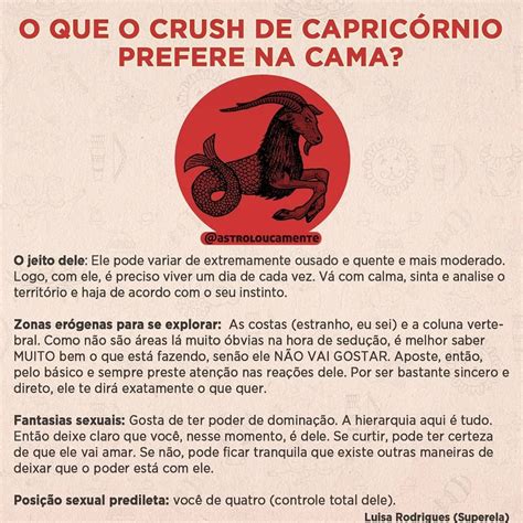 capricornio sexo|Signo de Capricórnio na Cama